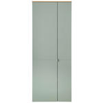 GARDEROBENSCHRANK Bari  in 78/202/38 cm  - Salbeigrün/Silberfarben, Design, Holzwerkstoff/Kunststoff (78/202/38cm) - Xora