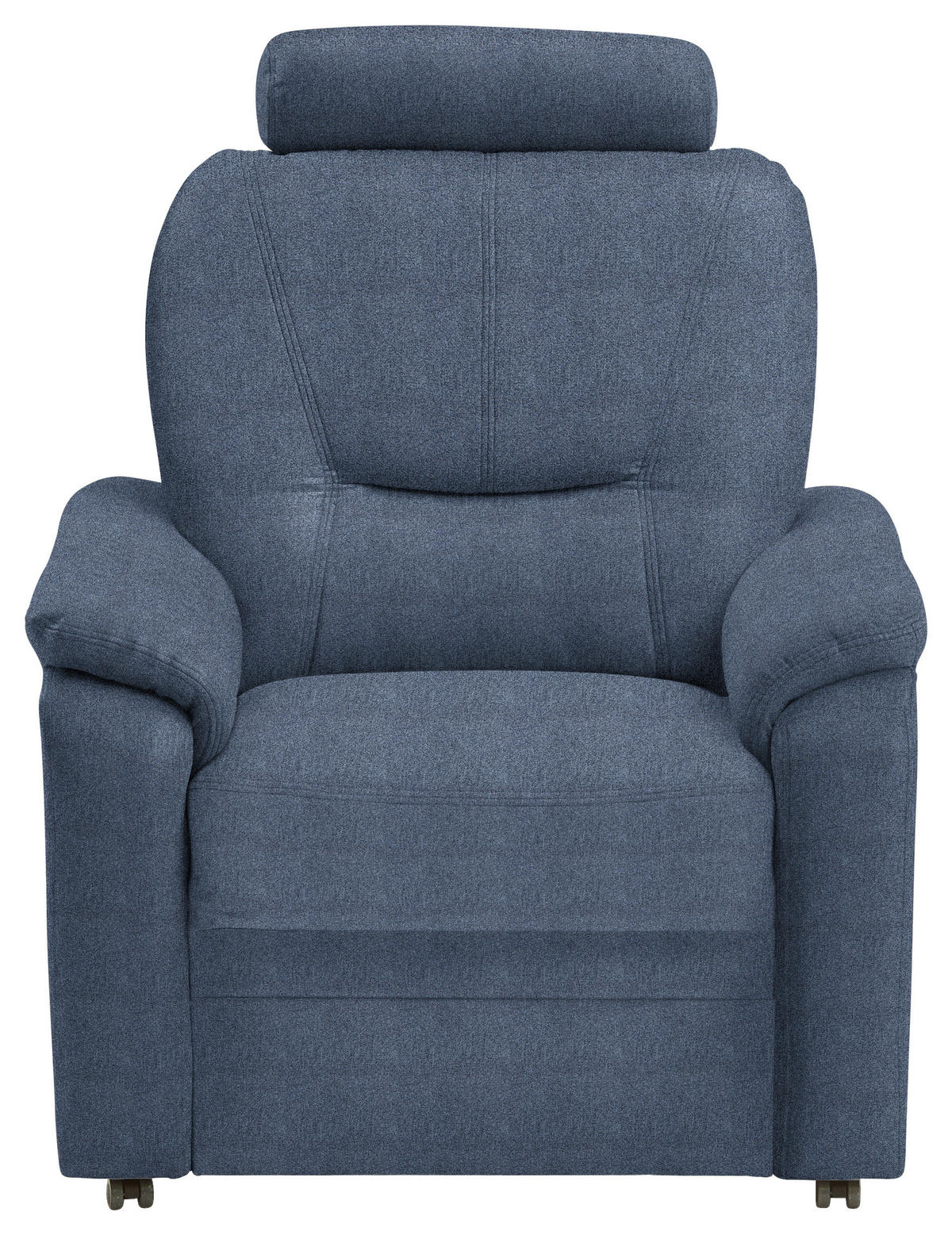 FERNSEHSESSEL in Chenille Blau  - Blau/Schwarz, KONVENTIONELL, Kunststoff/Textil (90/96/89cm) - Beldomo Comfort