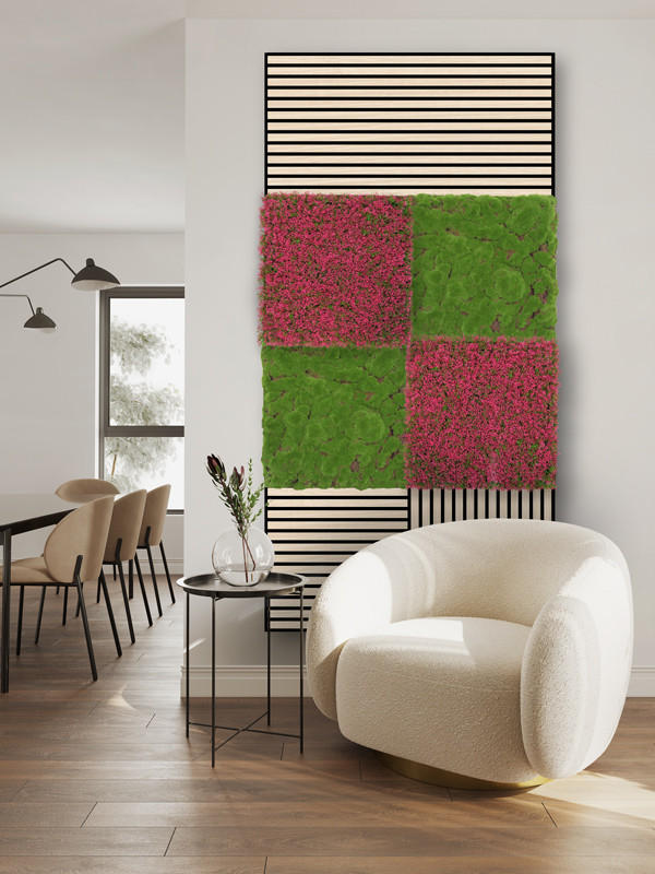 AKUSTIKPANEEL Modular Wall System Design Flora 52/52/2,8 cm  - Rosa, MODERN, Kunststoff (52/52/2,8cm) - Jangal