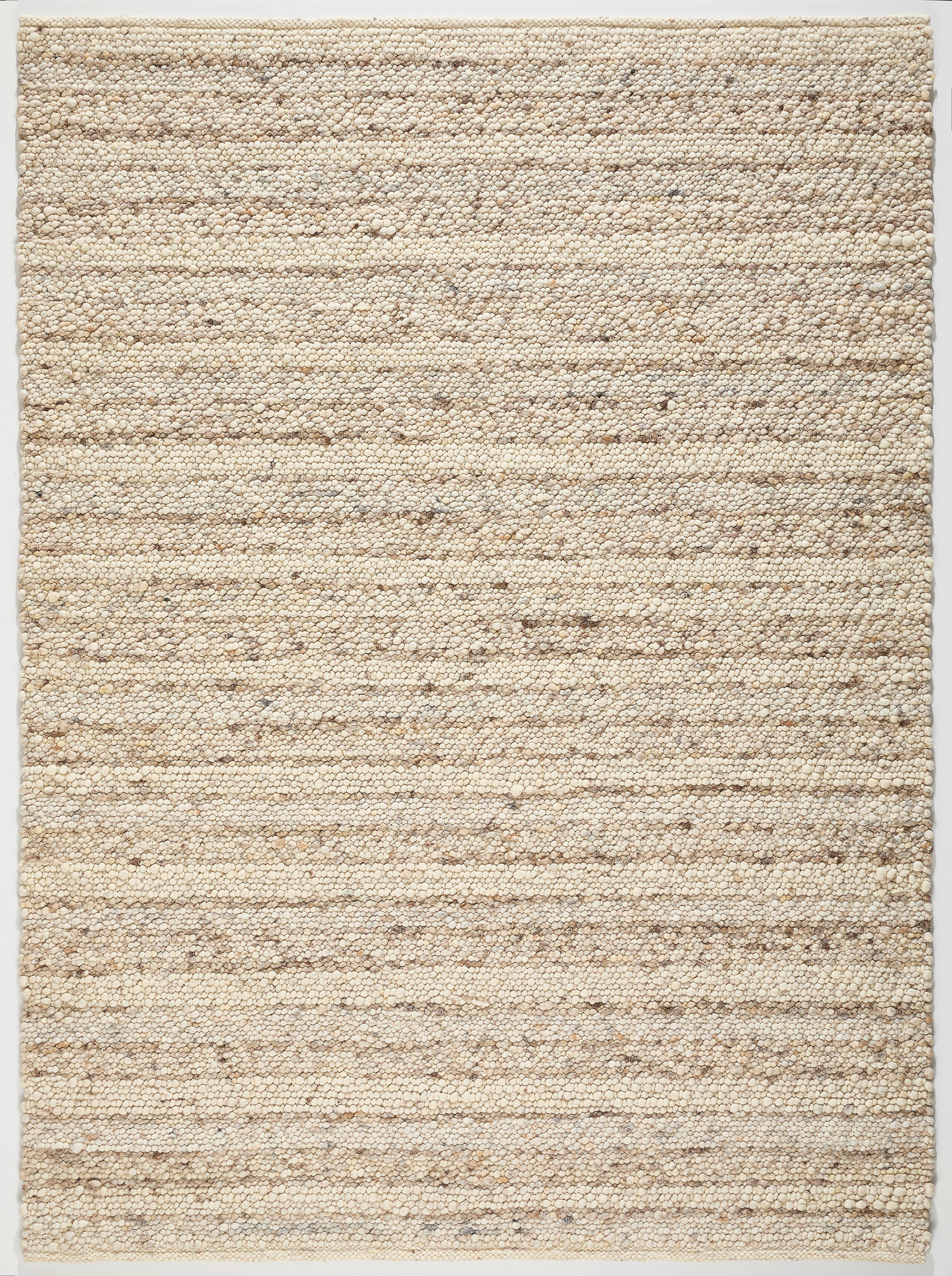 HANDWEBTEPPICH 130/190 cm Genua Greige rechteckig  - Greige, Basics, Textil (130/190cm) - Linea Natura