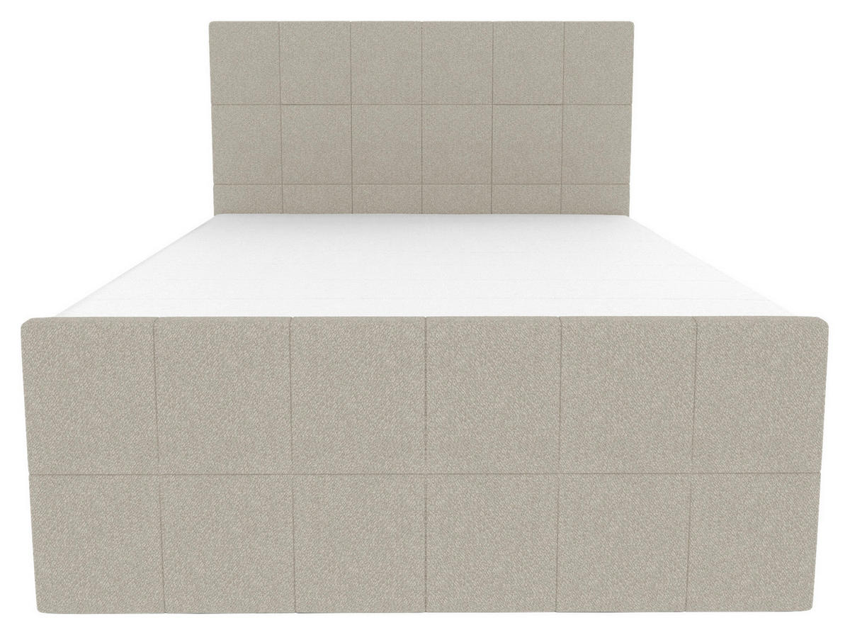 BOXBETT 120/200 cm  in Beige  - Beige, KONVENTIONELL, Kunststoff/Textil (120/200cm) - Boxxx
