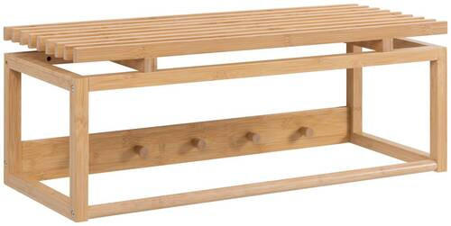 WANDGARDEROBE  in Bambus Hartholz Naturfarben, Hellbraun  - Hellbraun/Naturfarben, Natur, Holz (80/29/30cm)