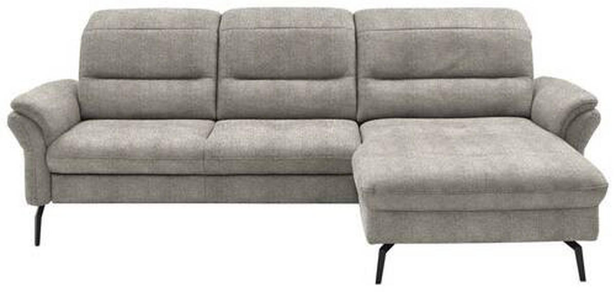 ECKSOFA in Flachgewebe Braun, Grün  - Schwarz/Braun, Konventionell, Textil/Metall (260/181cm) - Beldomo Speed