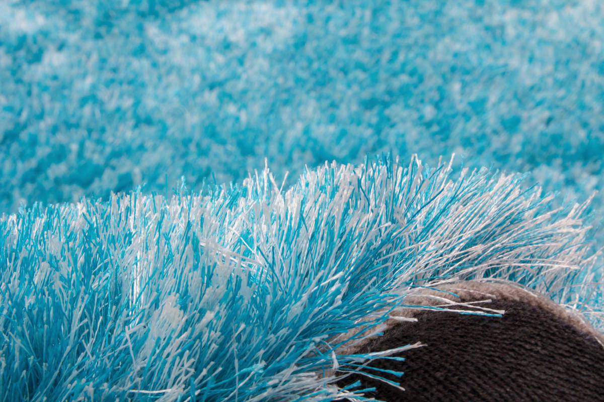HOCHFLORTEPPICH 160 cm Blau rund  - Blau, Basics, Textil (160cm) - Kayoom