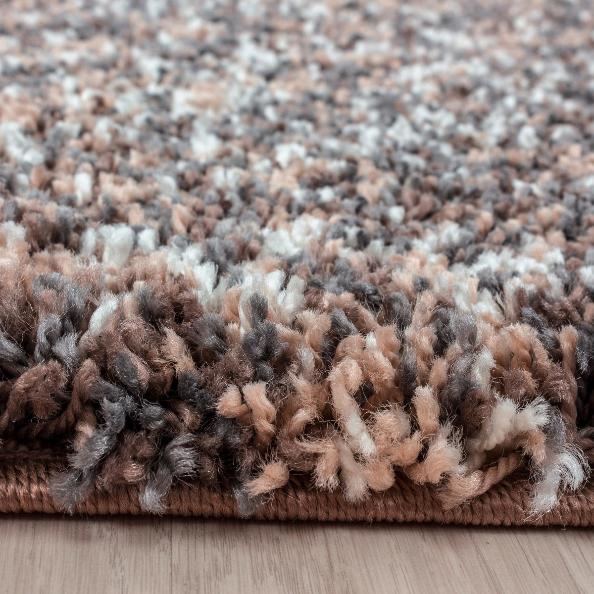 HOCHFLORTEPPICH 160/160 cm Enjoy Taupe  - Taupe, KONVENTIONELL, Textil (160/160cm) - Novel