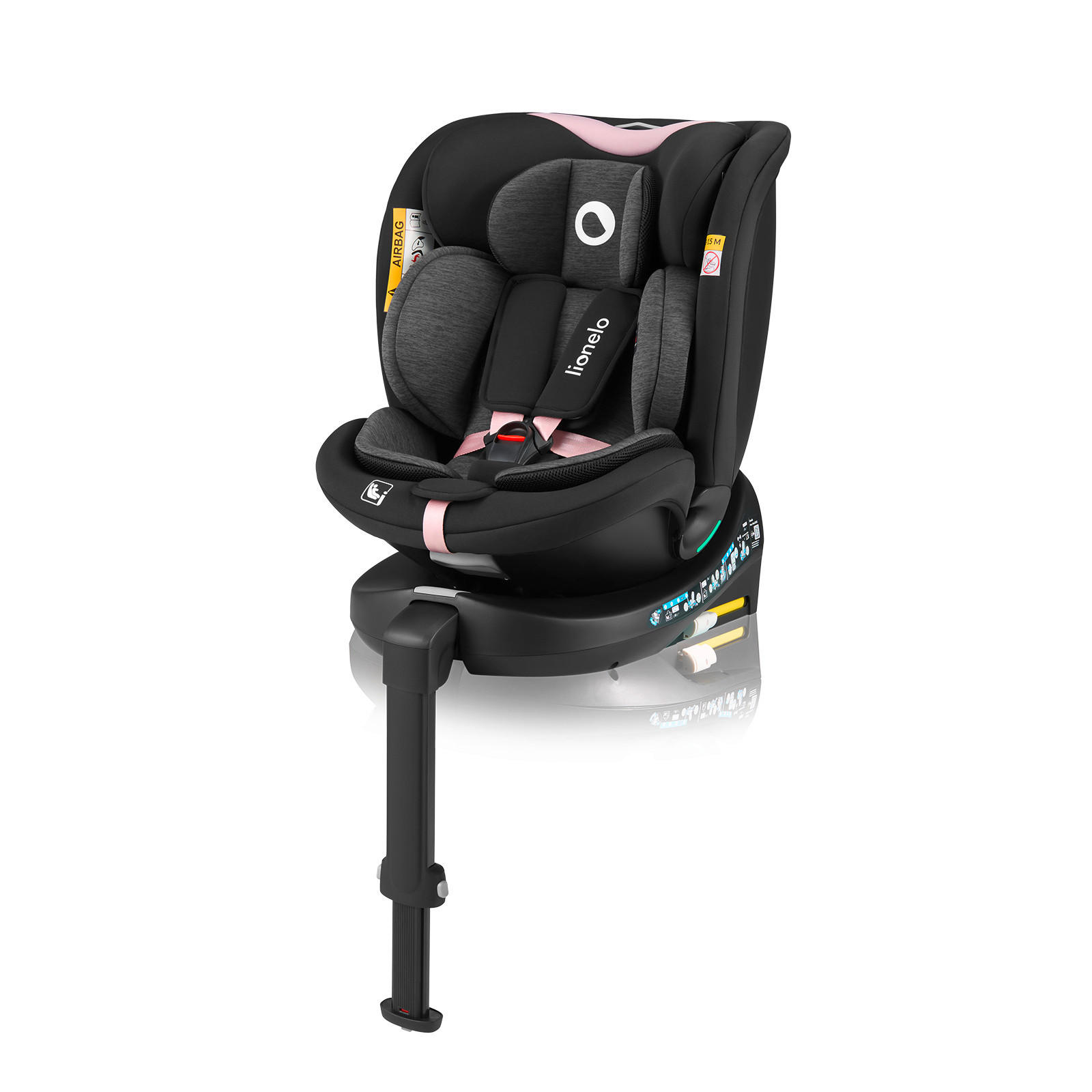 KINDERAUTOSITZ Navy i-Size   - Pink/Schwarz, Basics, Kunststoff (49/44/59-79cm) - Lionelo
