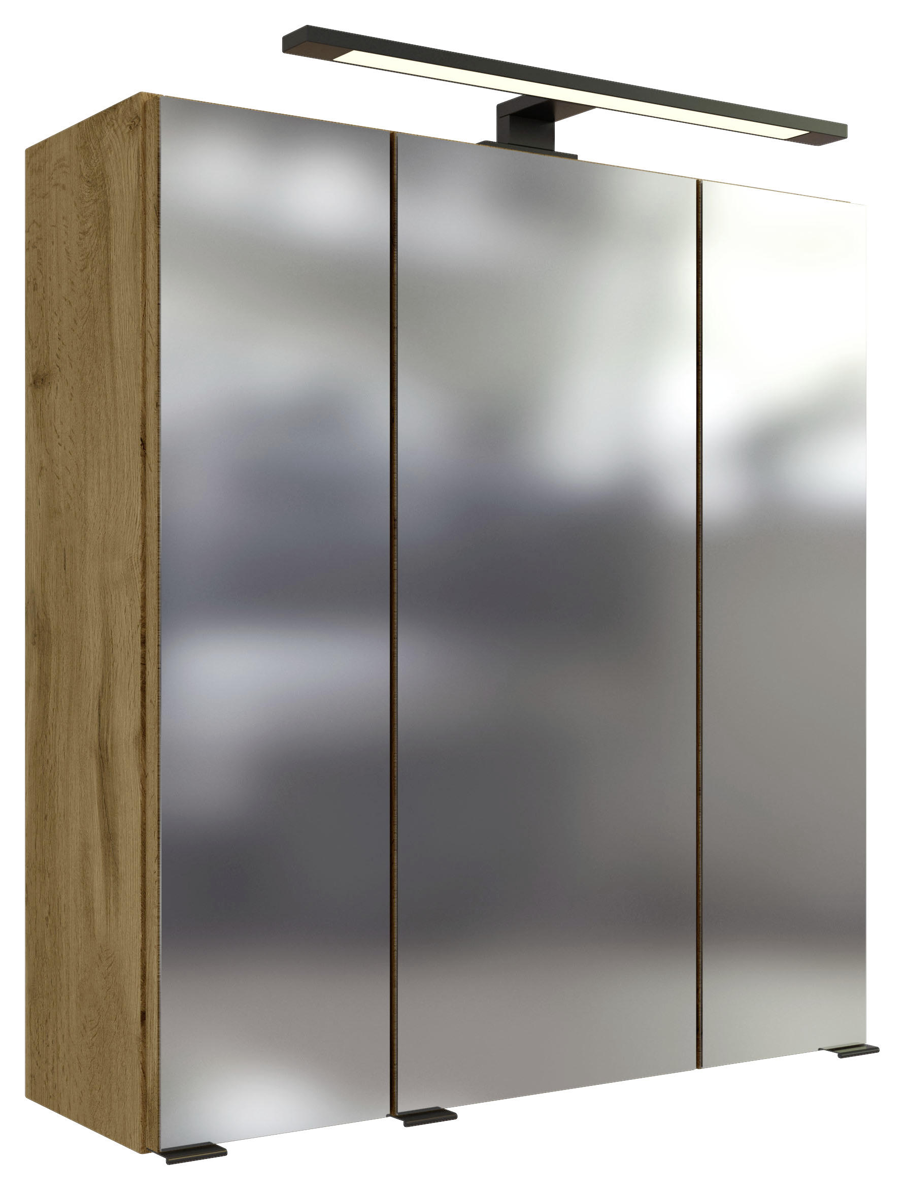 SPIEGELSCHRANK Eichefarben - Eichefarben, MODERN, Glas/Holzwerkstoff (60/64/20cm) - MID.YOU