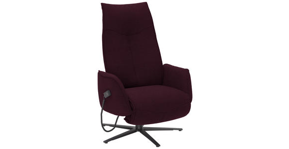 RELAXSESSEL in Textil Lila - Anthrazit/Lila, Design, Textil/Metall (71/114/84cm) - Johann Jakob