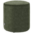 HOCKER in Textil Olivgrün  - Olivgrün, Design, Textil (44/46/44cm) - Belluti