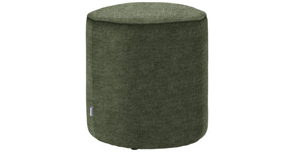 HOCKER in Textil Olivgrün  - Olivgrün, Design, Textil (44/46/44cm) - Belluti
