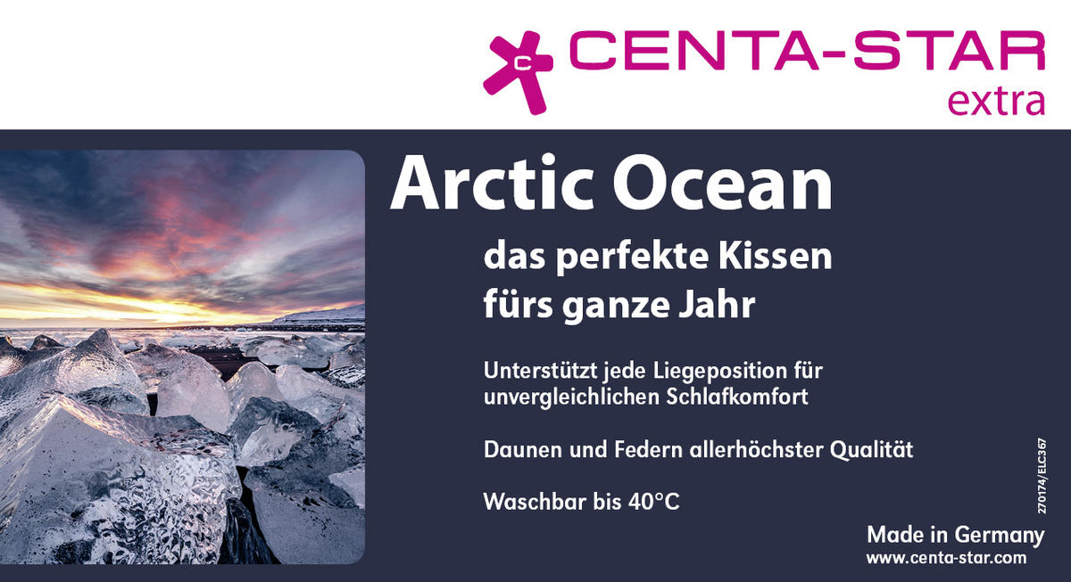 KOPFKISSEN  Arctic Ocean  80/80 cm       - Sahara, Design, Textil (80/80cm) - Centa-Star