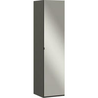 KLEIDERSCHRANK in Graphitfarben  - Edelstahlfarben/Graphitfarben, Design, Glas/Holzwerkstoff (51,3/213,6/59,3cm) - Cantus