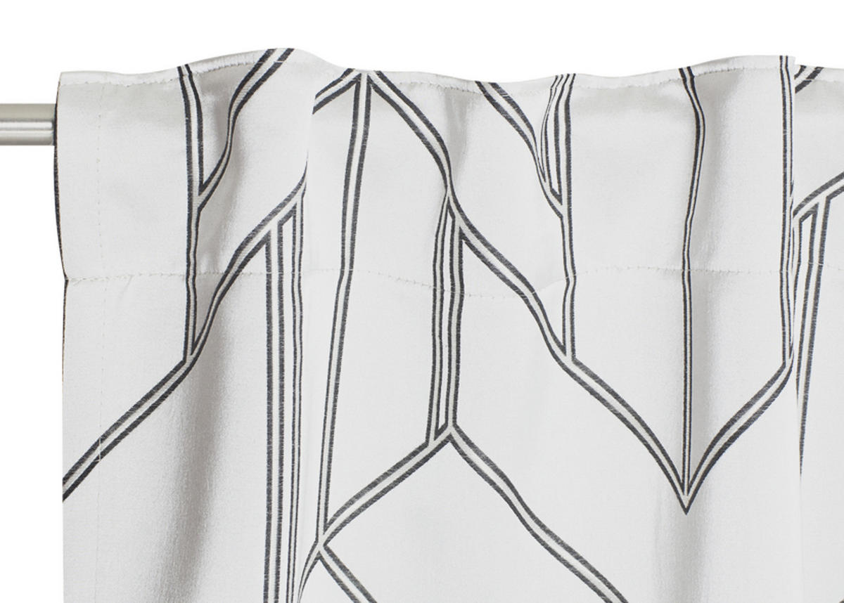 FERTIGVORHANG  blickdicht  130/250 cm   - Creme/Grau, Basics, Textil (130/250cm) - Schöner Wohnen