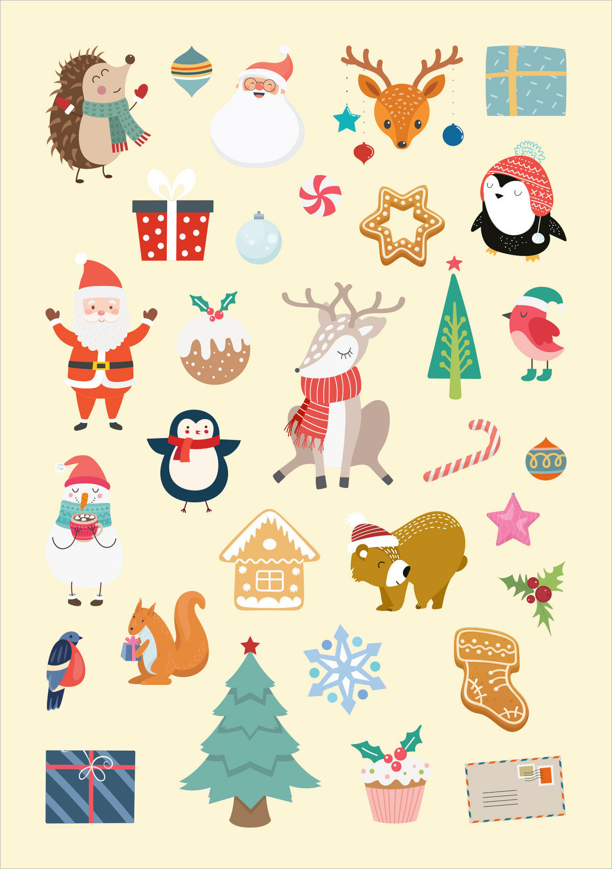 BUCH Weihnachtssticker  - Multicolor, Basics, Papier (13,6/18,2/0,4cm)