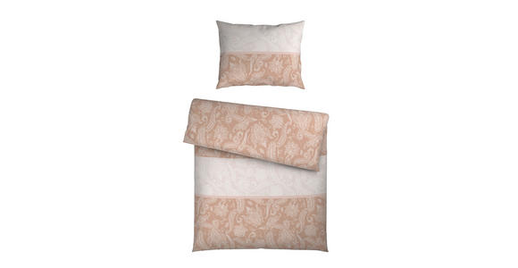 BETTWÄSCHE 2-teilig Satin 140/200 cm  - Beige, Textil (140/200cm) - Novel