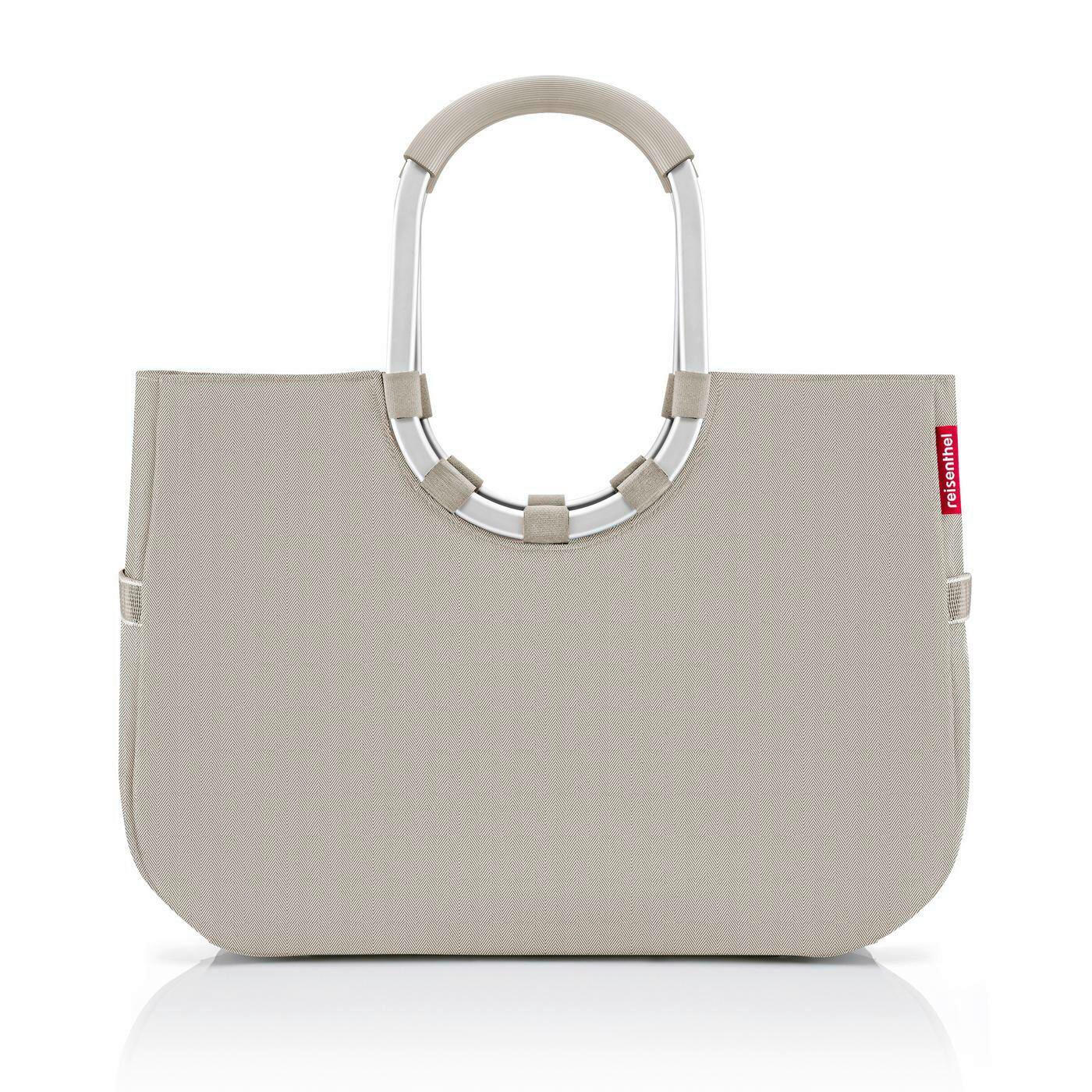 EINKAUFSKORB Herringbone Sand 25 L  - Beige/Roségold, Basics, Kunststoff/Textil (46/34,5/25cm) - Reisenthel
