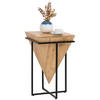 BEISTELLTISCH in Holz, Metall 41/41/66 cm  - Schwarz/Naturfarben, Trend, Holz/Metall (41/41/66cm) - Ambia Home