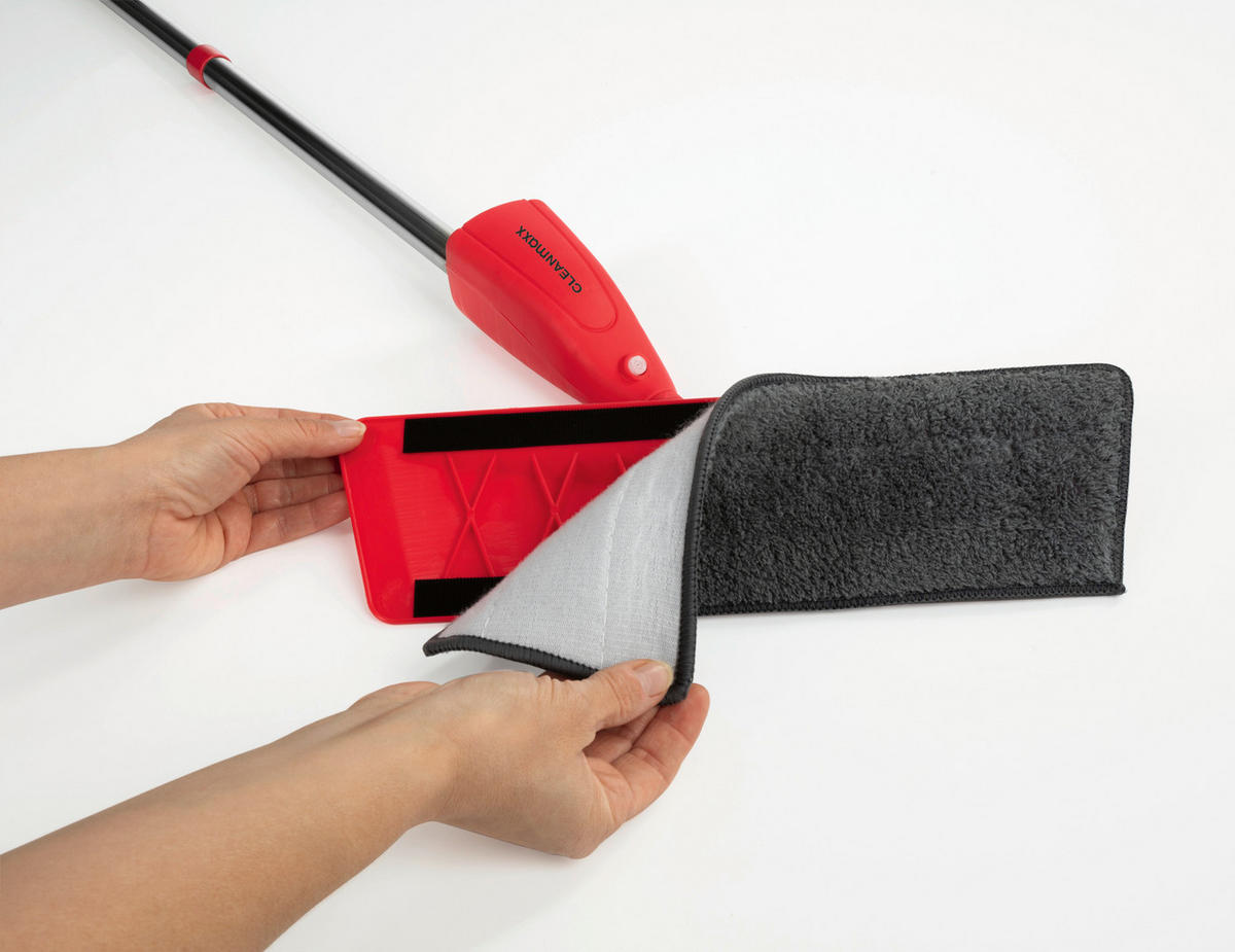 WISCHMOPP  - Rot, Basics, Kunststoff/Metall (121/35,2/11cm) - CLEANMAXX