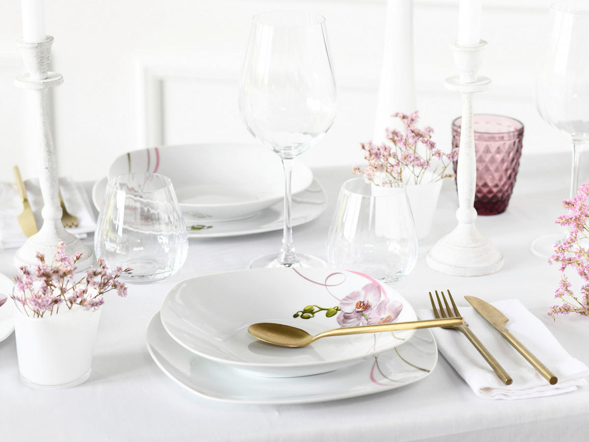 KOMBISERVICE Square Orchidee 62-teilig  - Trend - Creatable
