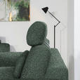 3-SITZER-SOFA in Struktur Grün  - Schwarz/Grün, Design, Holz/Textil (196/85-104/95cm) - Novel