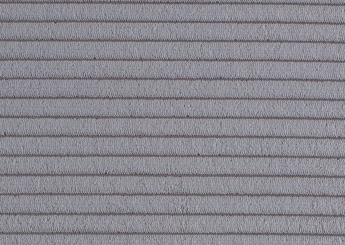 ECKSOFA Grau Cord  - Schwarz/Grau, KONVENTIONELL, Textil/Metall (280/173cm) - Hom`in