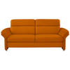 3-SITZER-SOFA in Echtleder Orange  - Alufarben/Orange, KONVENTIONELL, Leder/Metall (228/96/92cm) - Beldomo Premium