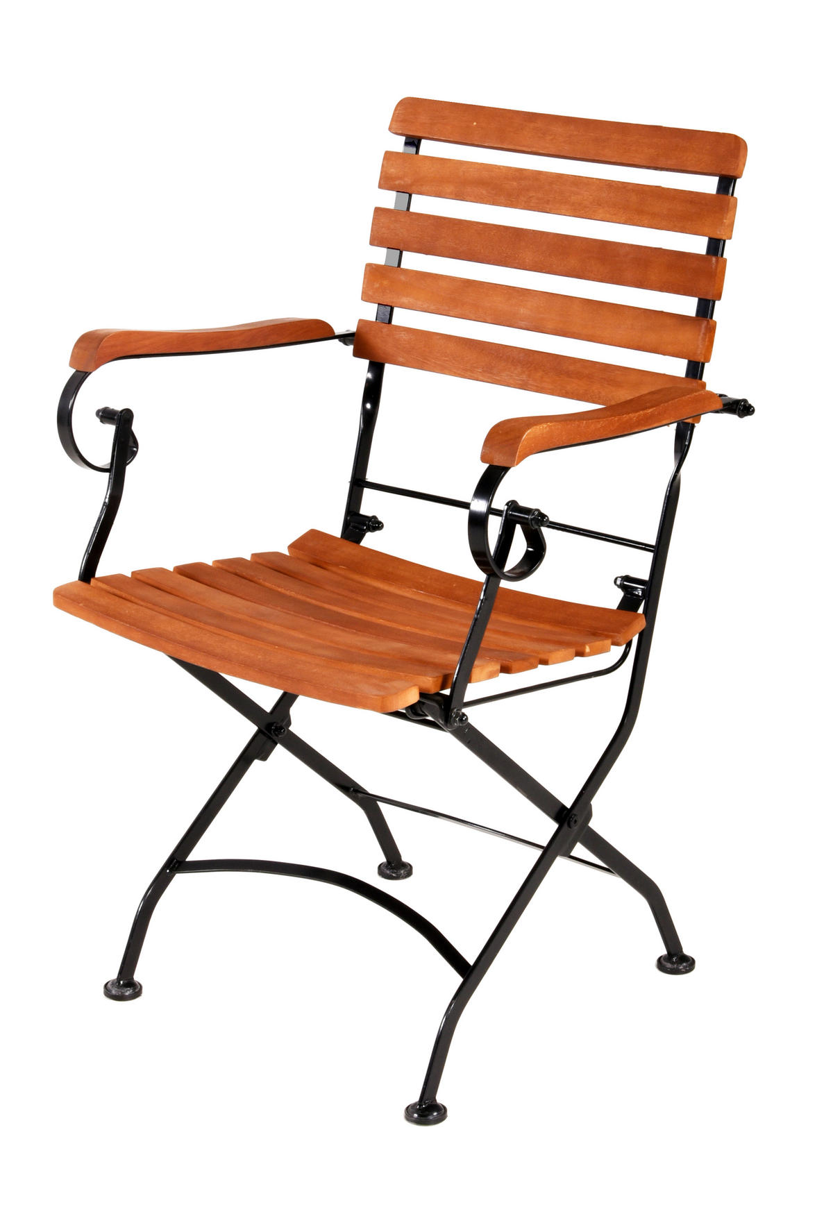 GARTENSET 5-teilig  - Eukalyptusholzfarben/Schwarz, Basics, Holz/Metall (56/89/58cm) - Gardenson
