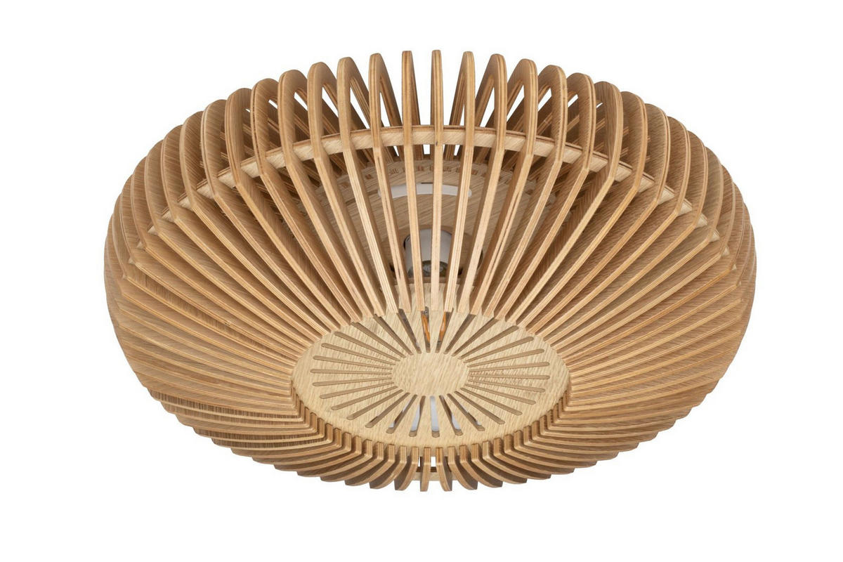 DECKENLEUCHTE  49/17 cm    - Eichefarben, Design, Holzwerkstoff (49/17cm) - Dieter Knoll