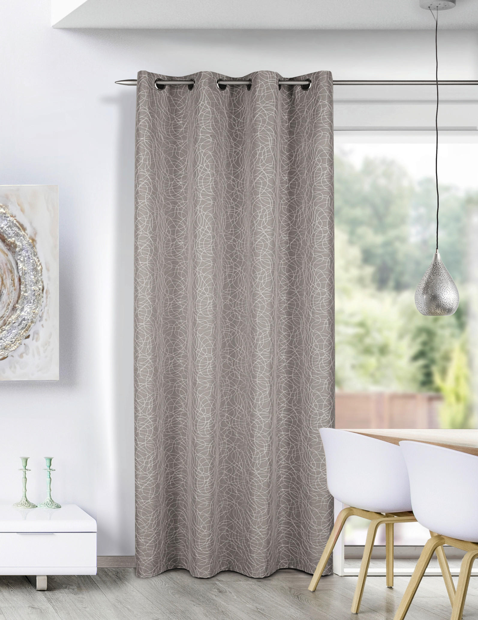 FERTIGVORHANG blickdicht  - Creme, Basics, Textil (135/245cm)