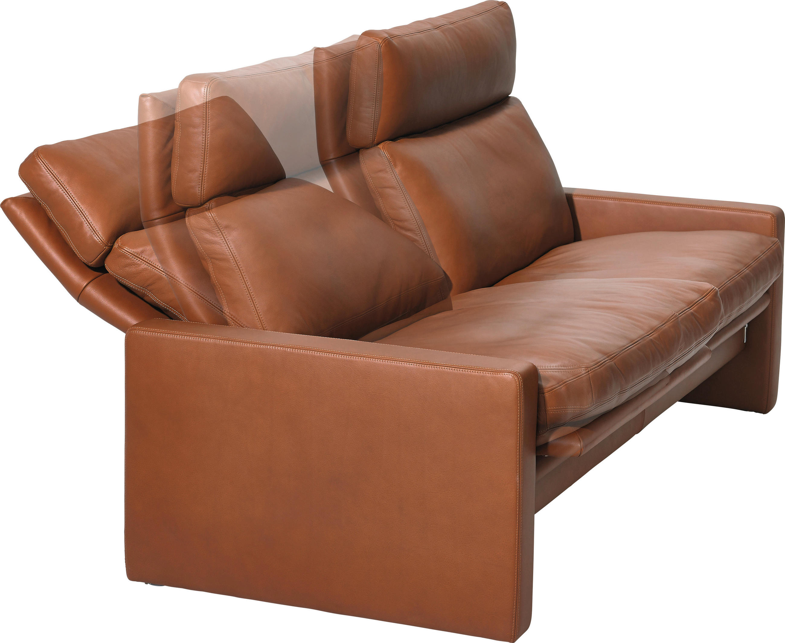 2-SITZER-SOFA Echtleder Braun  - Braun, KONVENTIONELL, Leder (177/97/95cm) - Erpo