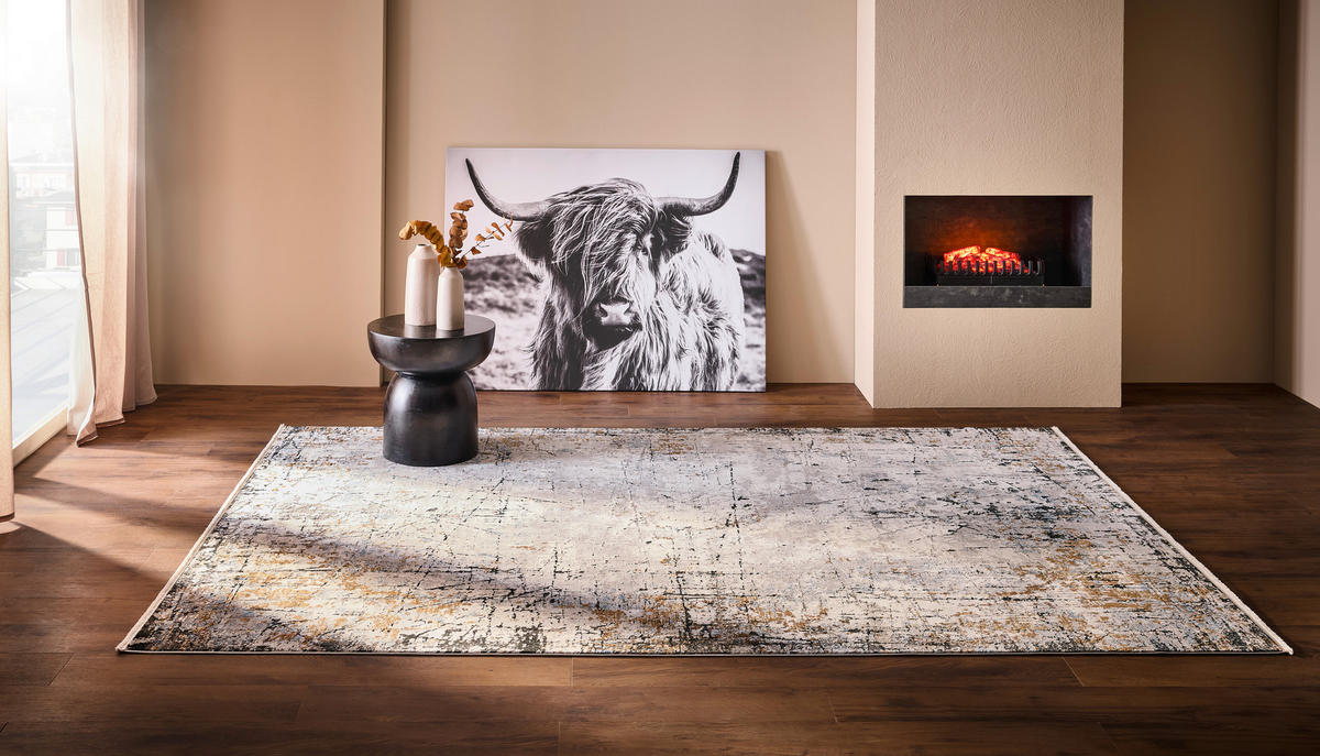 TKANÝ KOBEREC, 120/180 cm, šedá, vícebarevná - šedá/vícebarevná, Design, textil/přírodní materiály (120/180cm) - Dieter Knoll