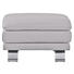 Ecksofa Echtleder Rücken echt - Alufarben/Grau, KONVENTIONELL, Leder/Metall (246/220cm) - Celina Home