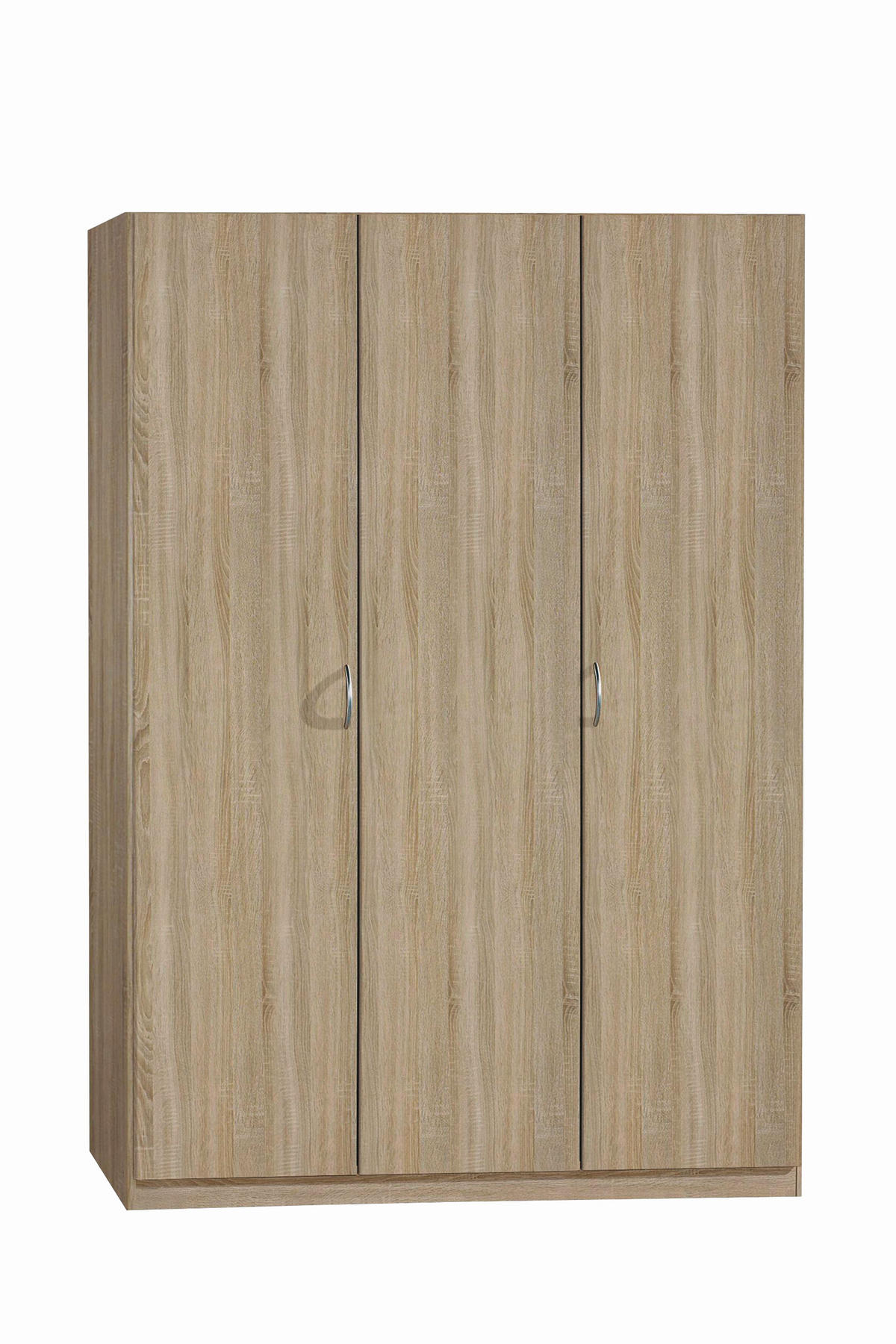DREHTÜRENSCHRANK in Sonoma Eiche  - Silberfarben/Sonoma Eiche, Basics, Holzwerkstoff/Kunststoff (136/197/54cm) - Boxxx