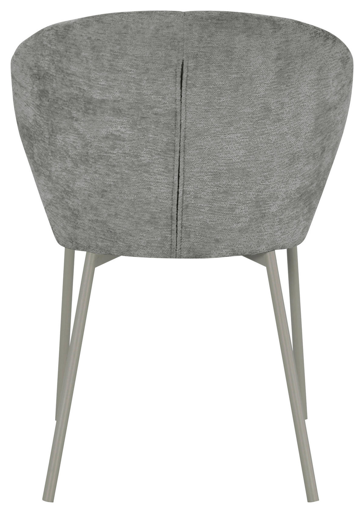 VIERFUßSTUHL  in Eisen Chenille Holz, Metall, Textil  - Grau, MODERN, Holz/Textil (55/79/59cm) - P & B