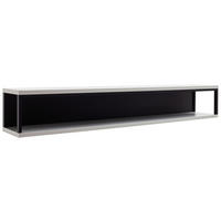 WANDBOARD  150/24/25 cm  - Weiss/Schwarz, Design, Holzwerkstoff/Metall (150/24/25cm) - Stylife