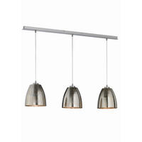 HÄNGELEUCHTE  107/182 cm   - Nickelfarben, Design, Metall (107/182cm) - Fischer & Honsel