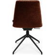 STUHL  in Aluminium Bouclé Metall, Textil  - Schwarz/Alufarben, Design, Textil/Metall (46/81,5-84,5/55cm) - Johann Jakob