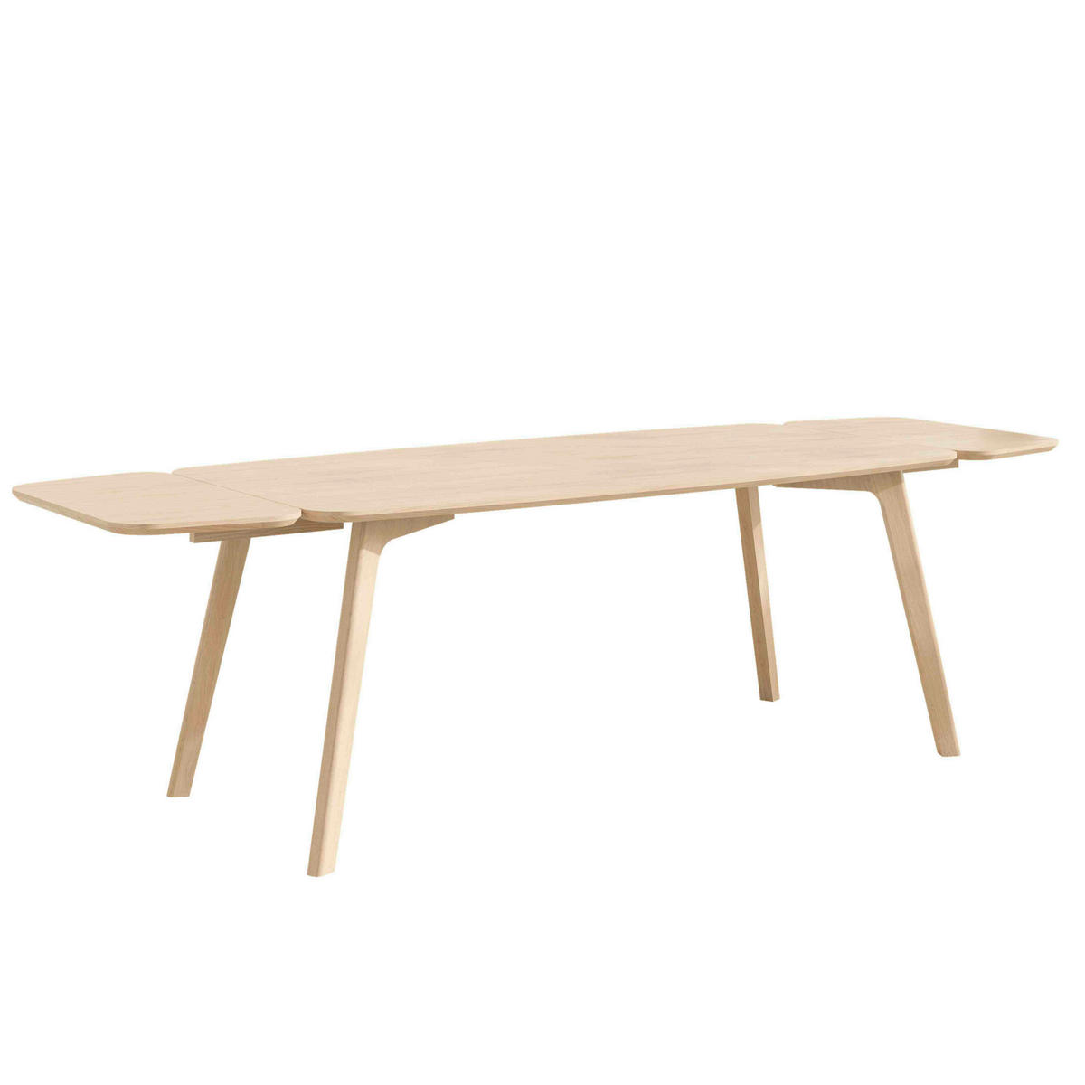 ESSTISCH Echtholz  Holz rechteckig Naturfarben  - Naturfarben, Design, Holz (368/80/198cm) - Livetastic