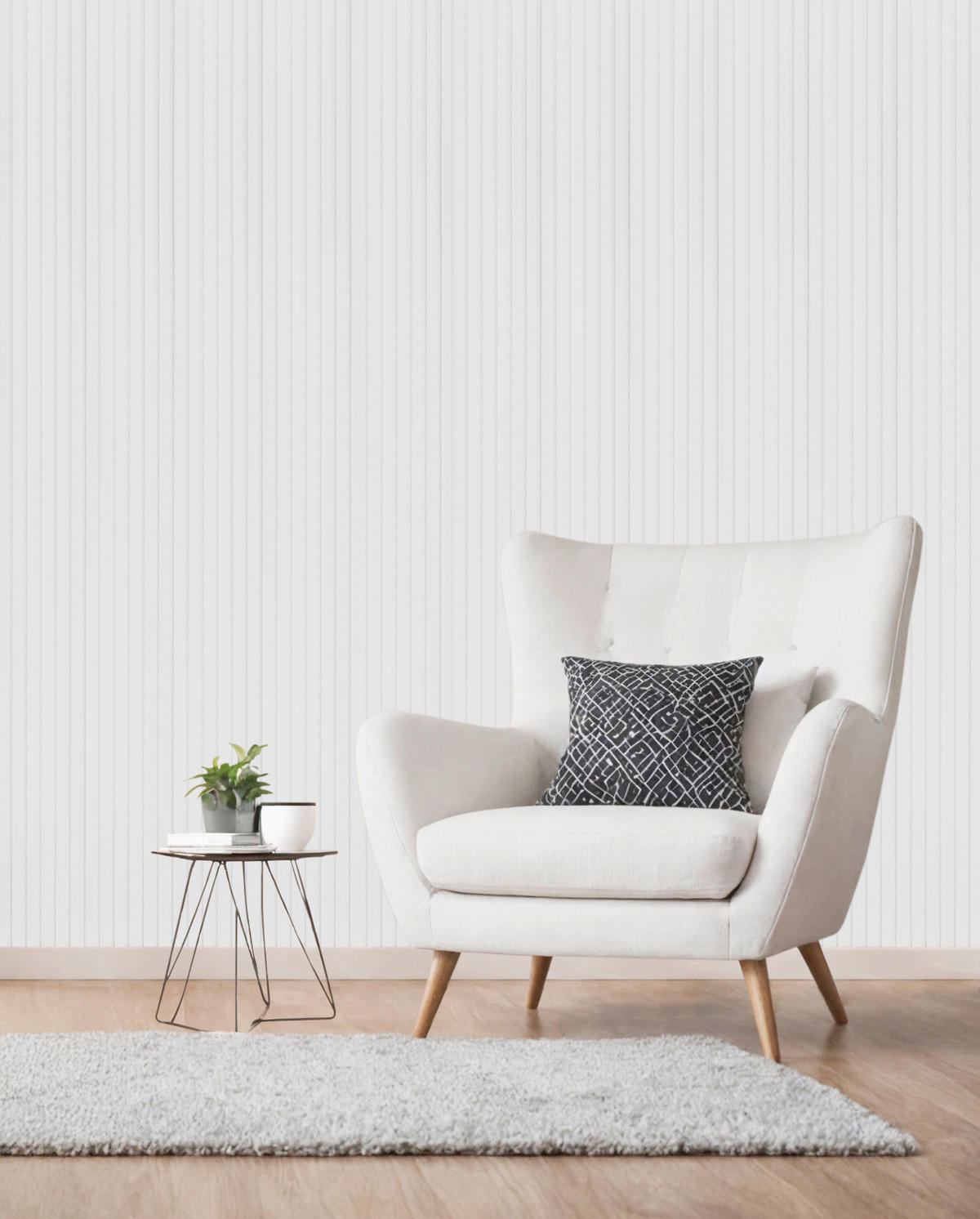 AKUSTIKPANEEL  - Weiß, Basics, Kunststoff (20/240/1,8cm)