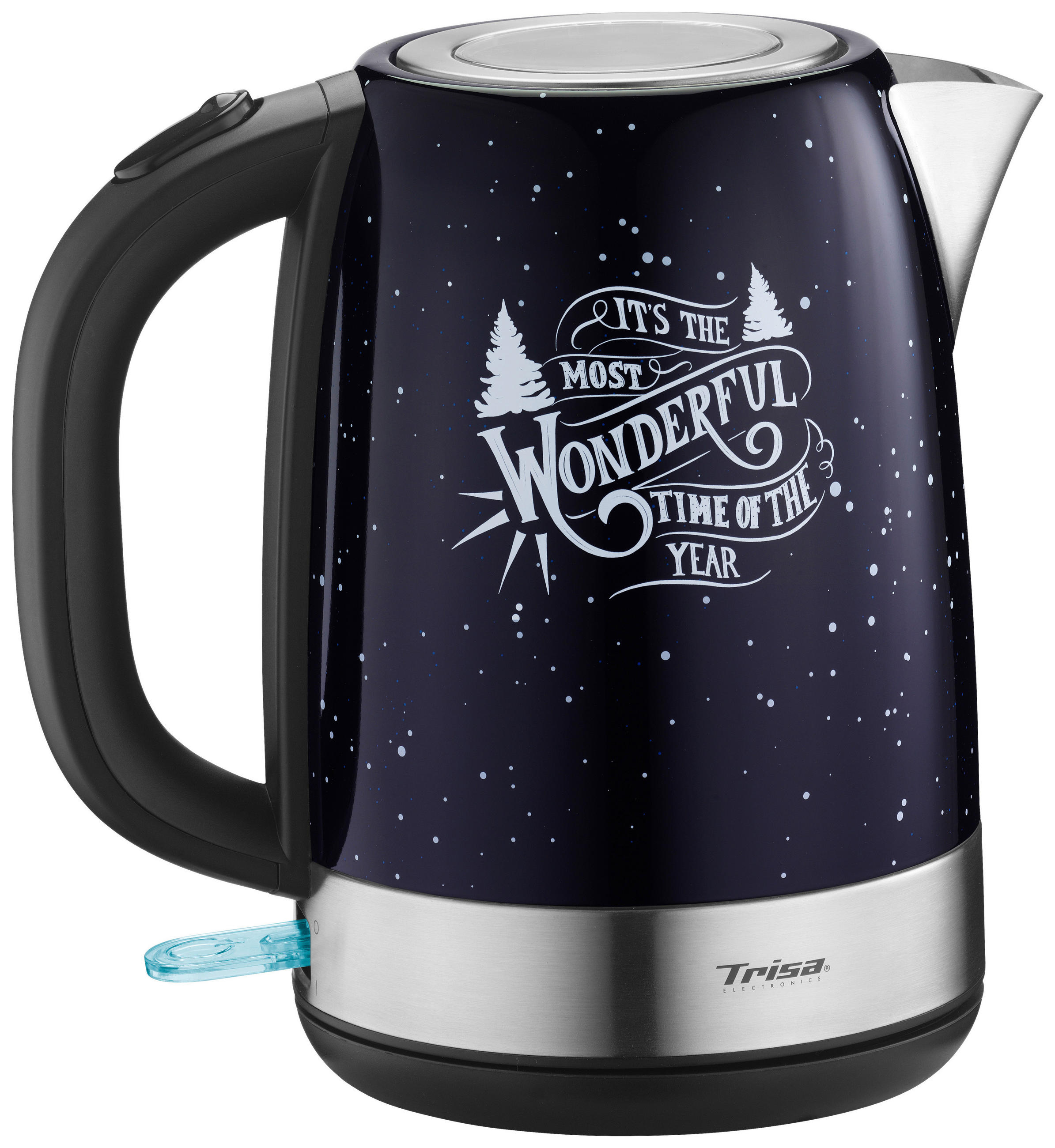 WASSERKOCHER 1,7 L  - Dunkelblau, KONVENTIONELL, Metall (21,7/15/22cm) - Trisa Electronics