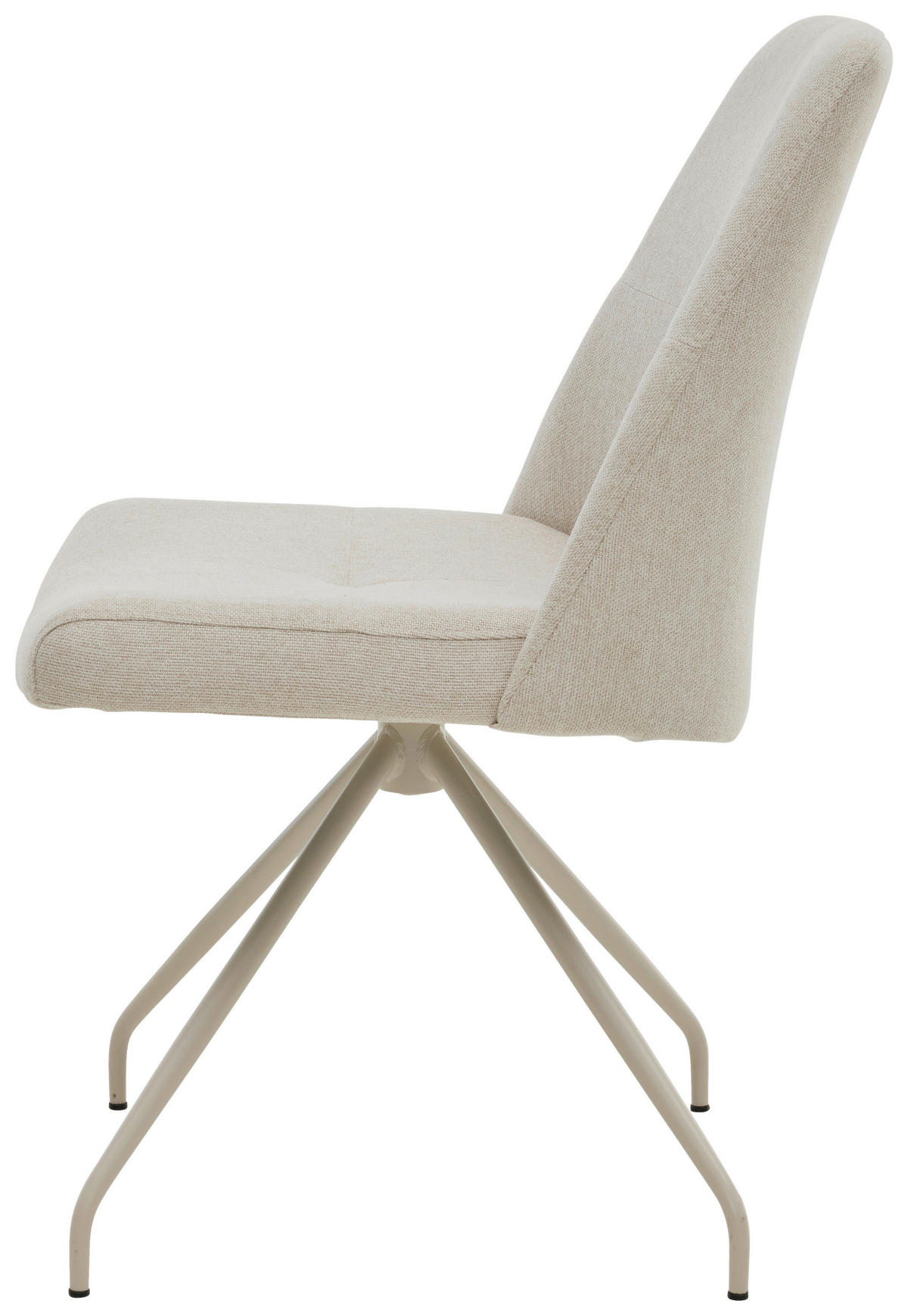 STUHL - Seidengrau/Naturfarben, Design, Textil/Metall (53/90/64cm) - Musterring