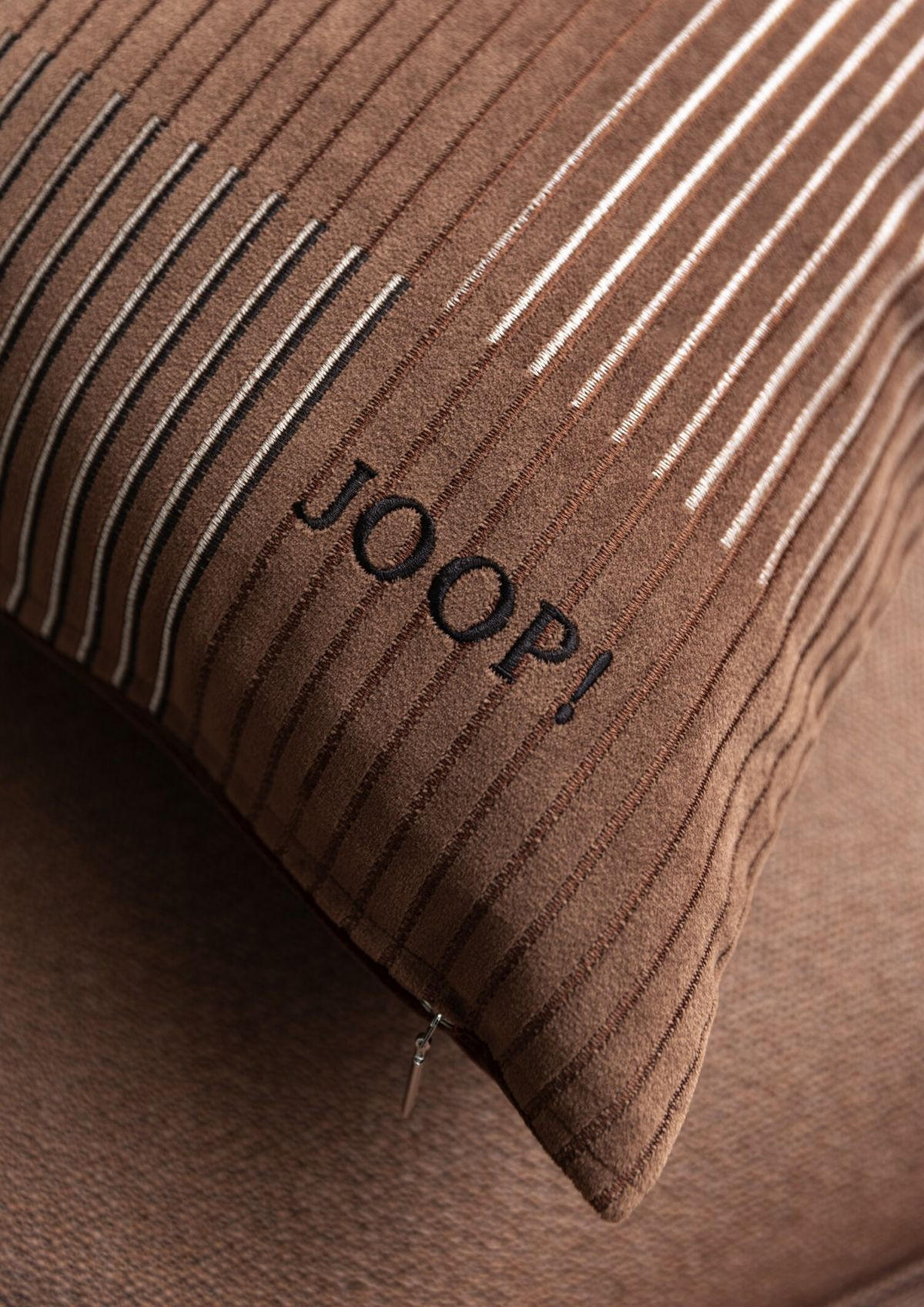 KISSENHÜLLE J-Divided 50/50 cm  - Cognac/Dunkelorange, Trend, Textil (50/50cm) - Joop!