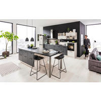 Bucătărie La Comandă   - culoare coconar/negru, Konventionell, material pe bază de lemn - Venda