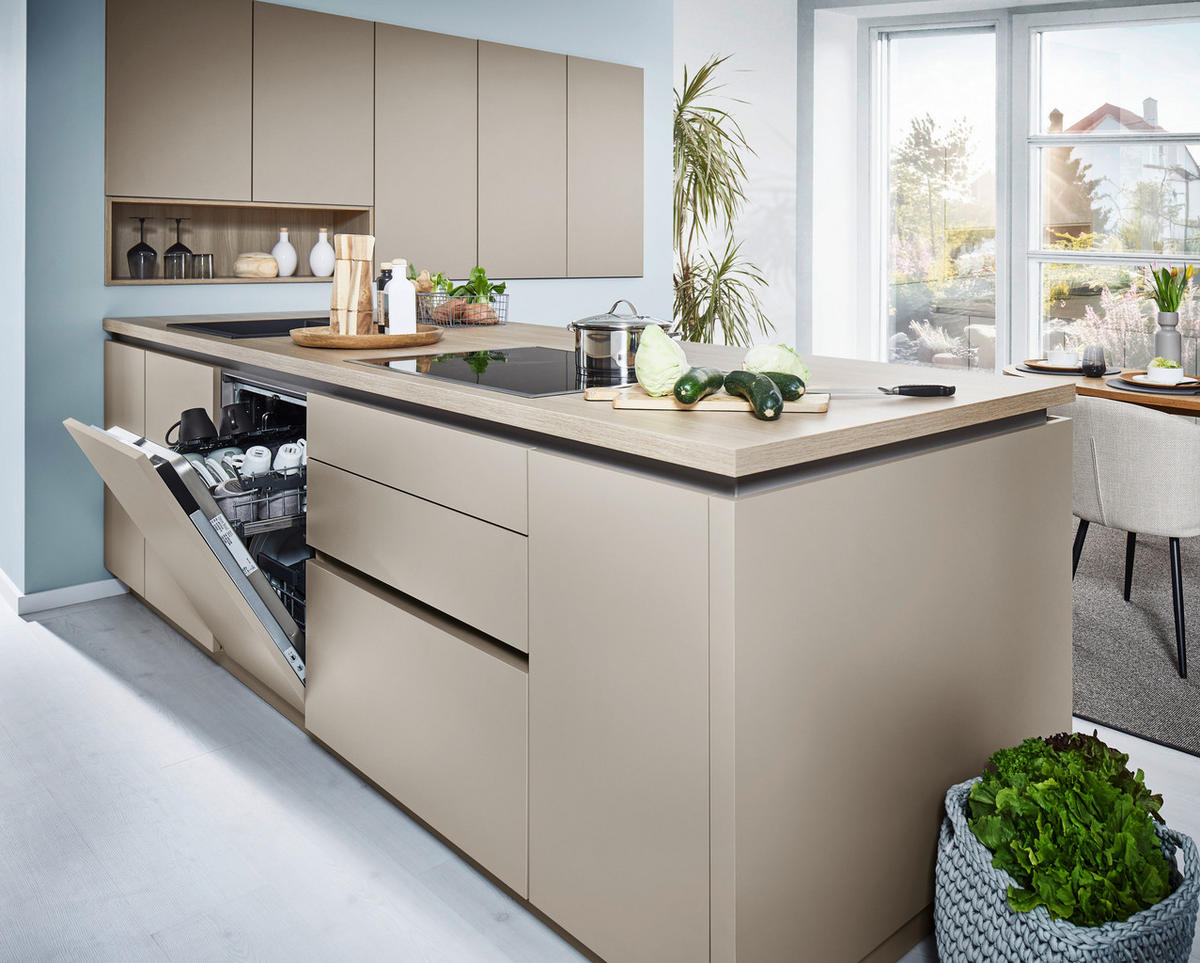 INBYGGNADSKÖK   - lavagrå, Design, trämaterial - Dieter Knoll