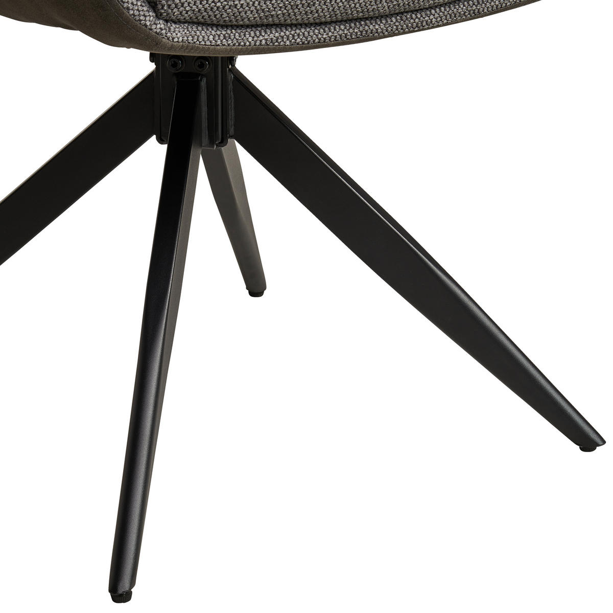 ARMLEHNSTUHL  in Eisen Leinenoptik  - Schwarz/Grau, KONVENTIONELL, Holz/Textil (60/93/66cm) - MID.YOU