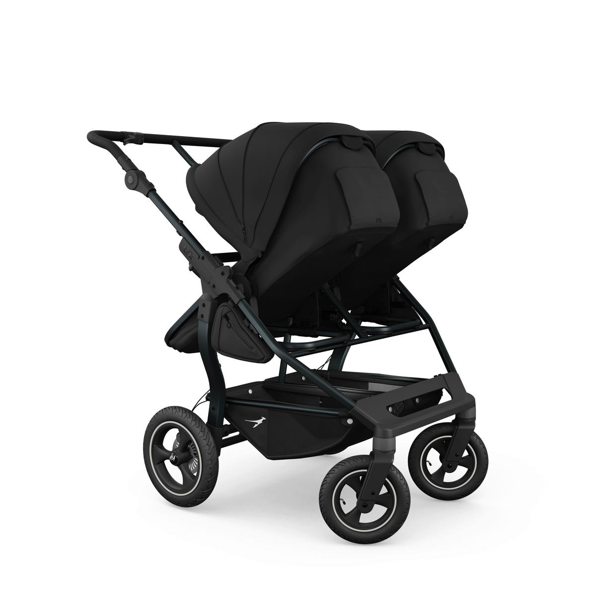 GESCHWISTERWAGEN Duo 2-in-1 Kombi  - Anthrazit/Schwarz, Basics, Textil/Metall (79/111/111cm) - TFK