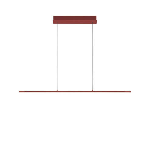 LED-HÄNGELEUCHTE 121/20/150 cm    - Rot, Design, Metall (121/20/150cm)