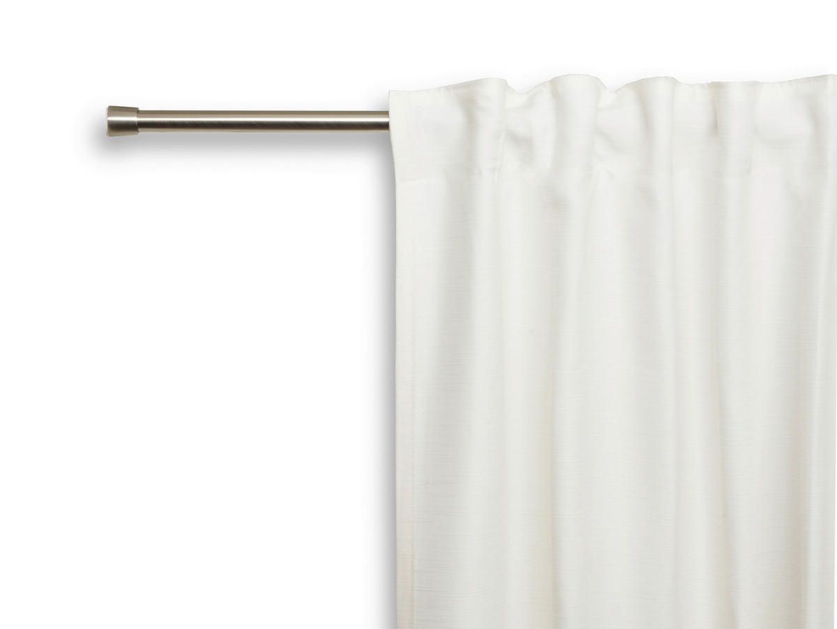 KLEMMSTANGE  - Grau Hochglanz, Design, Metall (120-220cm) - Homeware