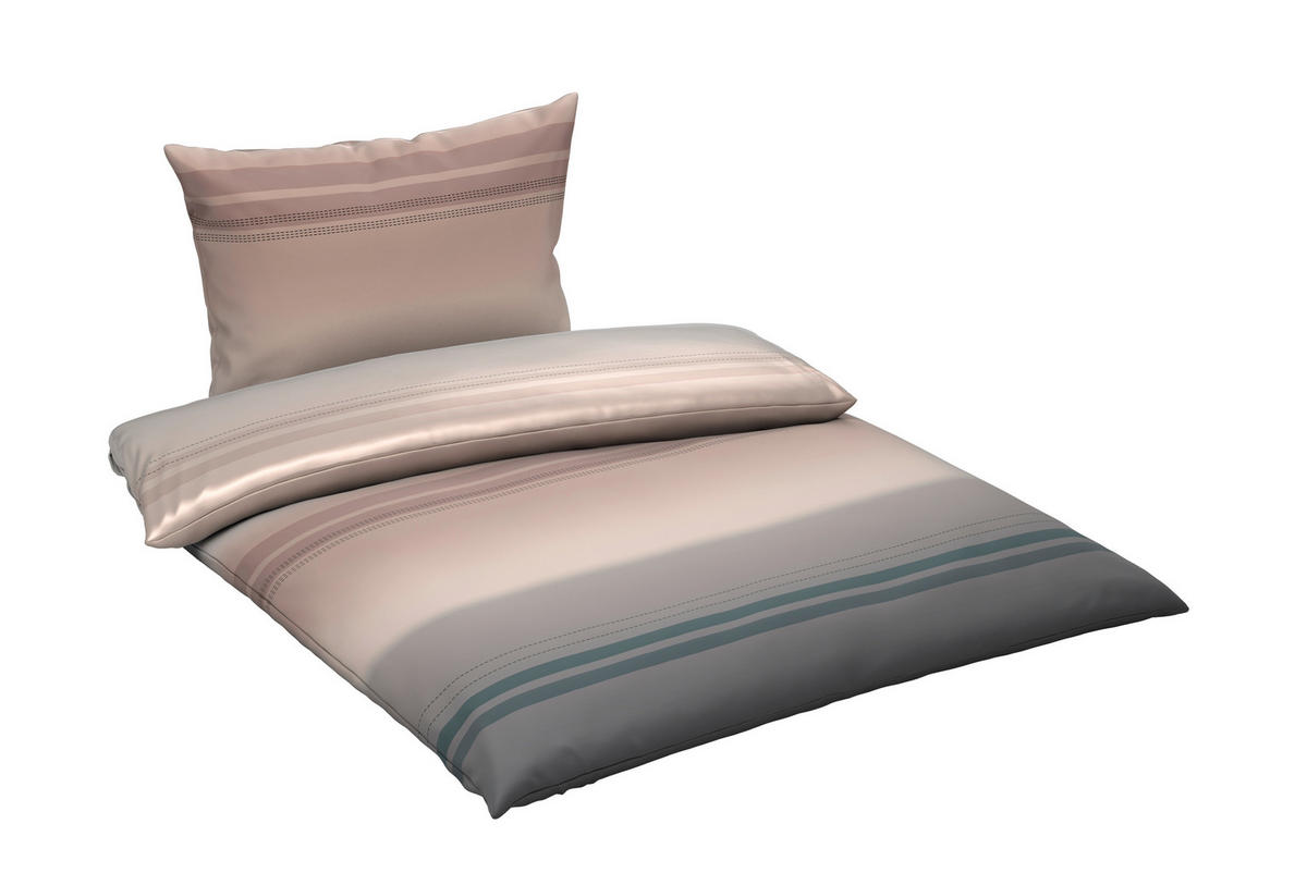 ÁGYNEMŰHUZAT-GARNITÚRA 140/200 cm  - taupe, Konventionell, textil (140/200cm) - Novel