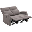 2-SITZER-SOFA Mikrofaser Grau  - Schwarz/Grau, KONVENTIONELL, Kunststoff/Textil (127/105/93cm) - Xora